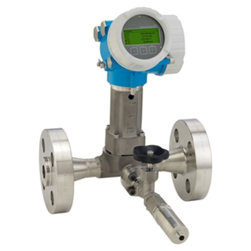 Prowirl O 200 with mounted pressure measuring unit for gases and liquids